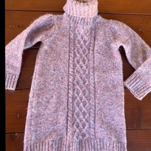 Janie and Jack Purple Sweater Turtleneck Dress